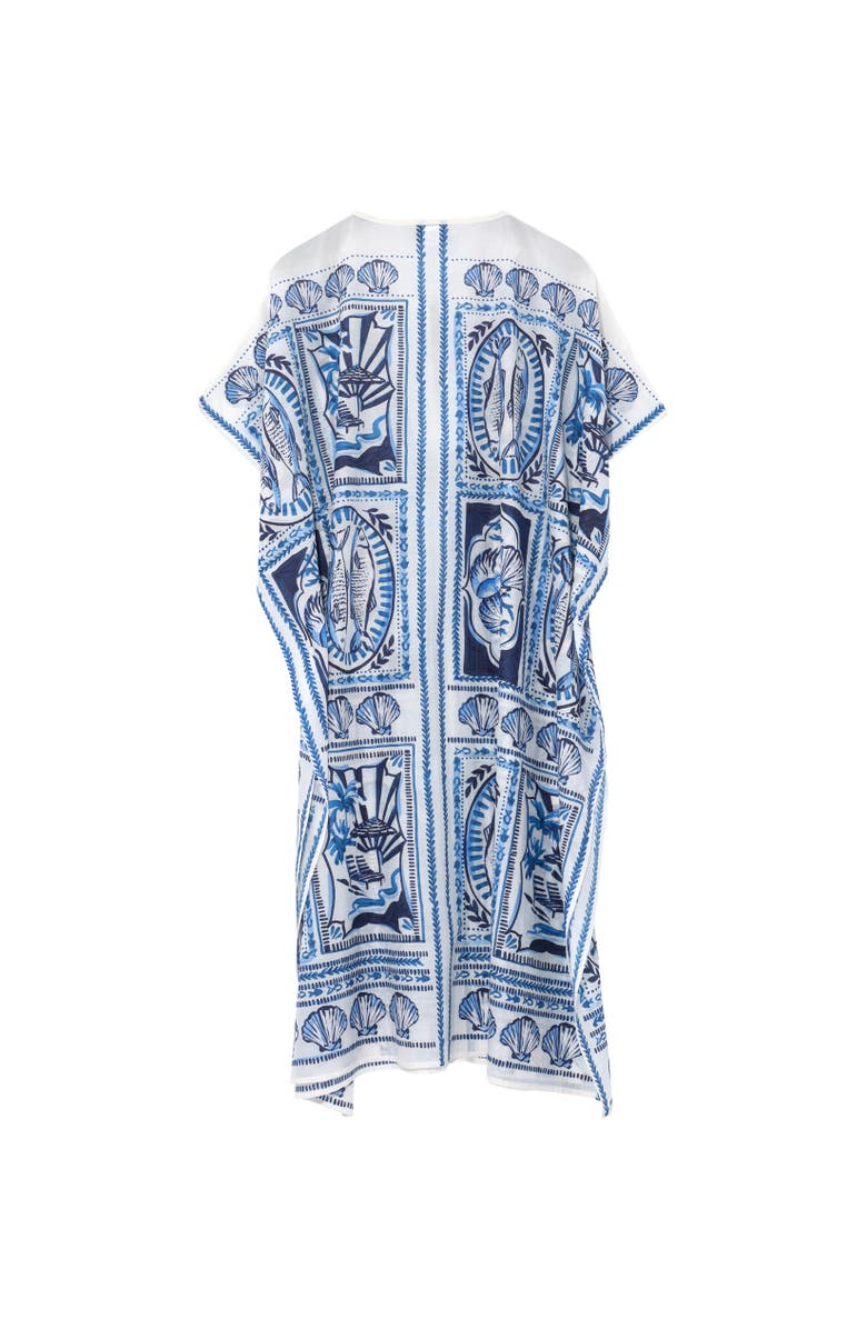 Echo Montauk Tile Caftan, Alternate, color, Ultramarine