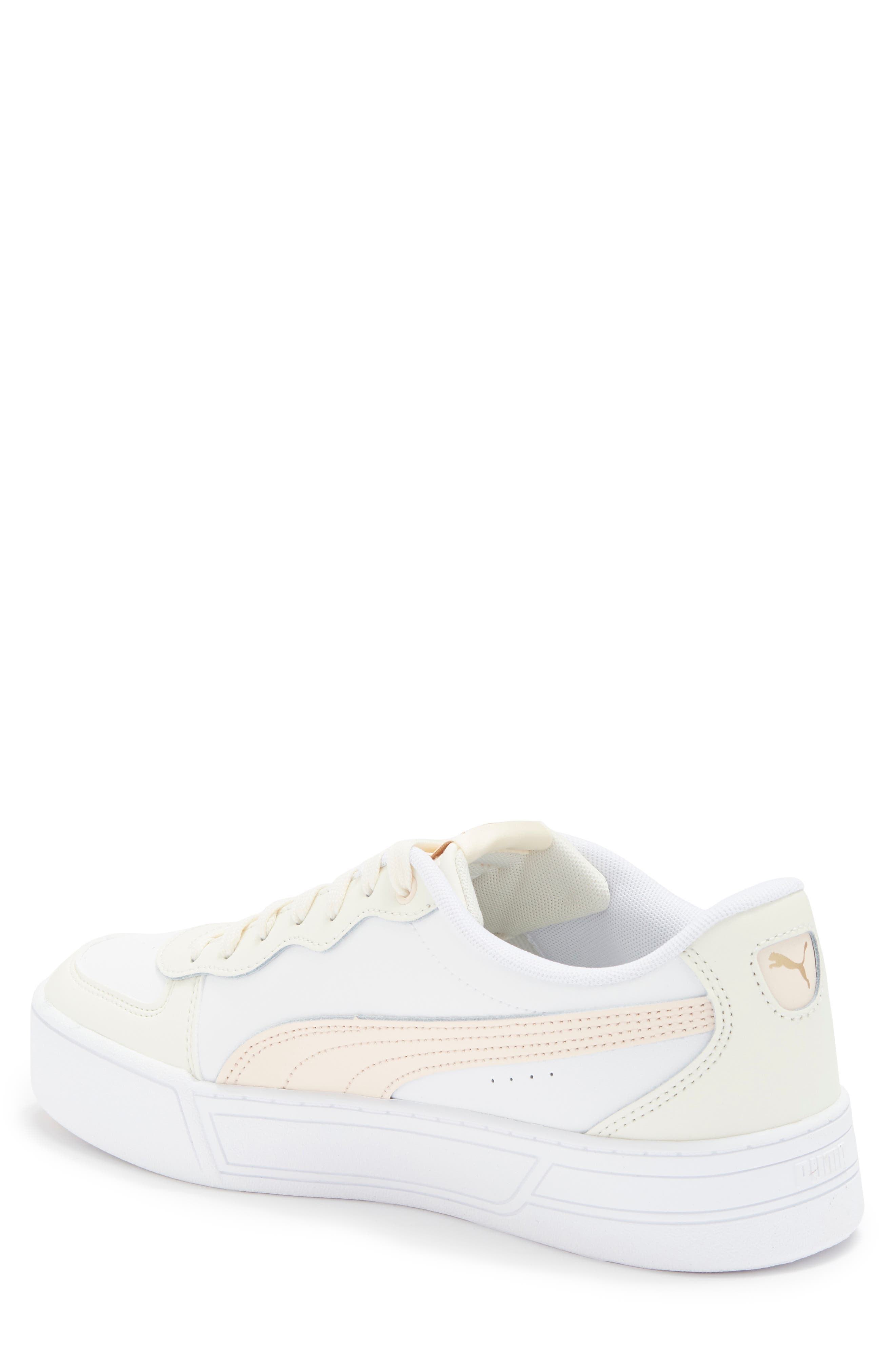 PUMA Skye Sneaker, Alternate, color, Puma White-Rosebay-Almond