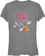 Tom and Jerry Juniors Tom and Jerry Fireworks Celebration Duo T Shirt