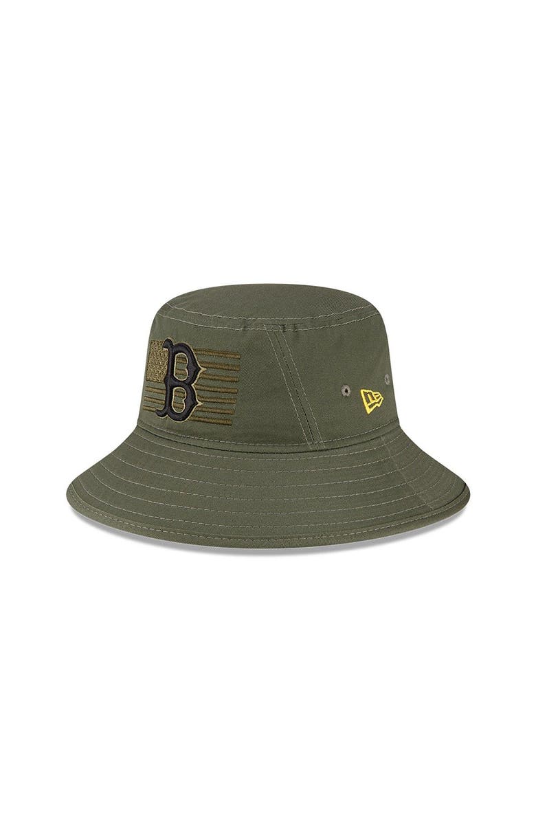 New Era Men's New Era Green Boston Red Sox 2023 Armed Forces Day Bucket Hat, Main, color, Green