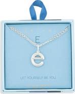 Leith Lowercase Initial Bubble Pendant Necklace