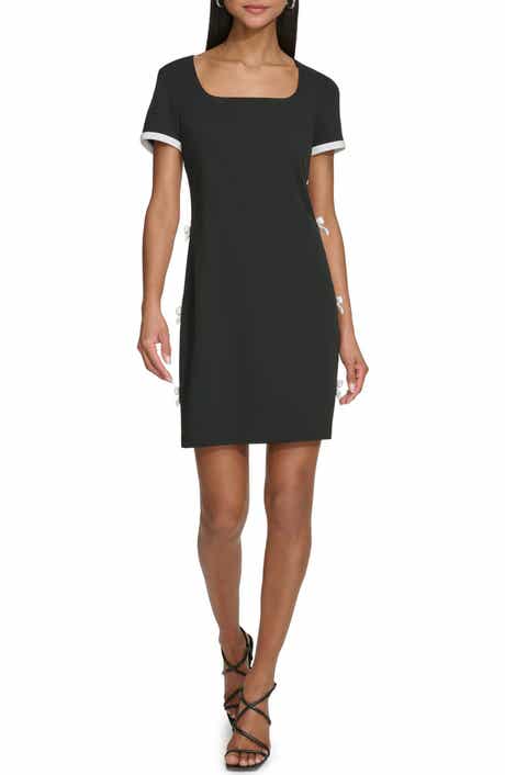 KARL LAGERFELD PARIS Bow Shift Dress