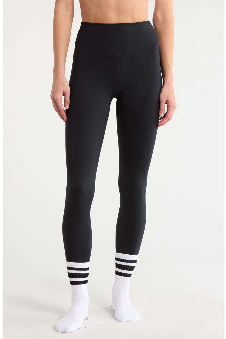 Easy Ankle Leggings & Socks Set, Main, color, BLACK/ BLACK/ WHITE