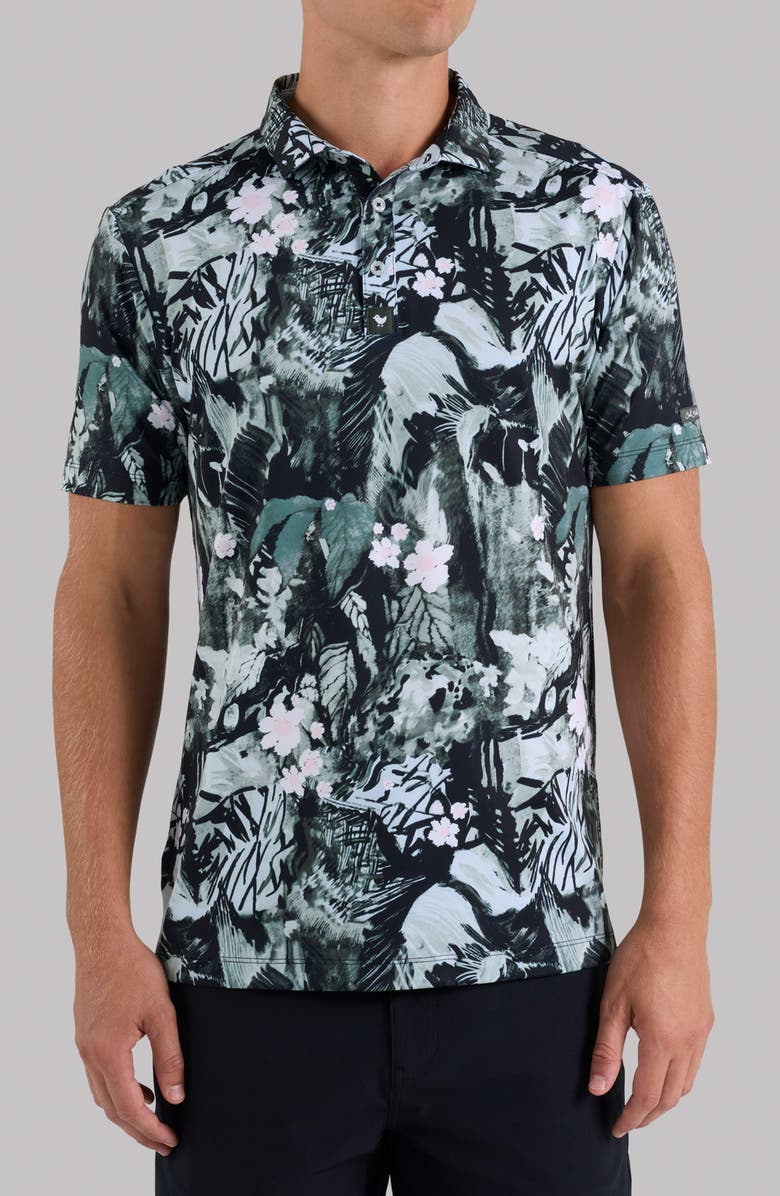 Bad Birdie Core Performance Polo, Main, color, Lets Jungle