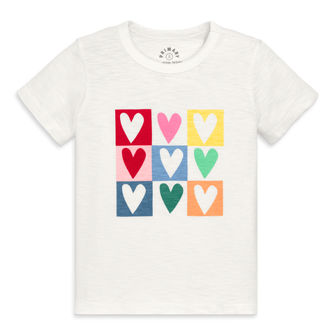 Kids Rainbow Candy Hearts Tee (Toddler, Little Kid, Big Kid)
