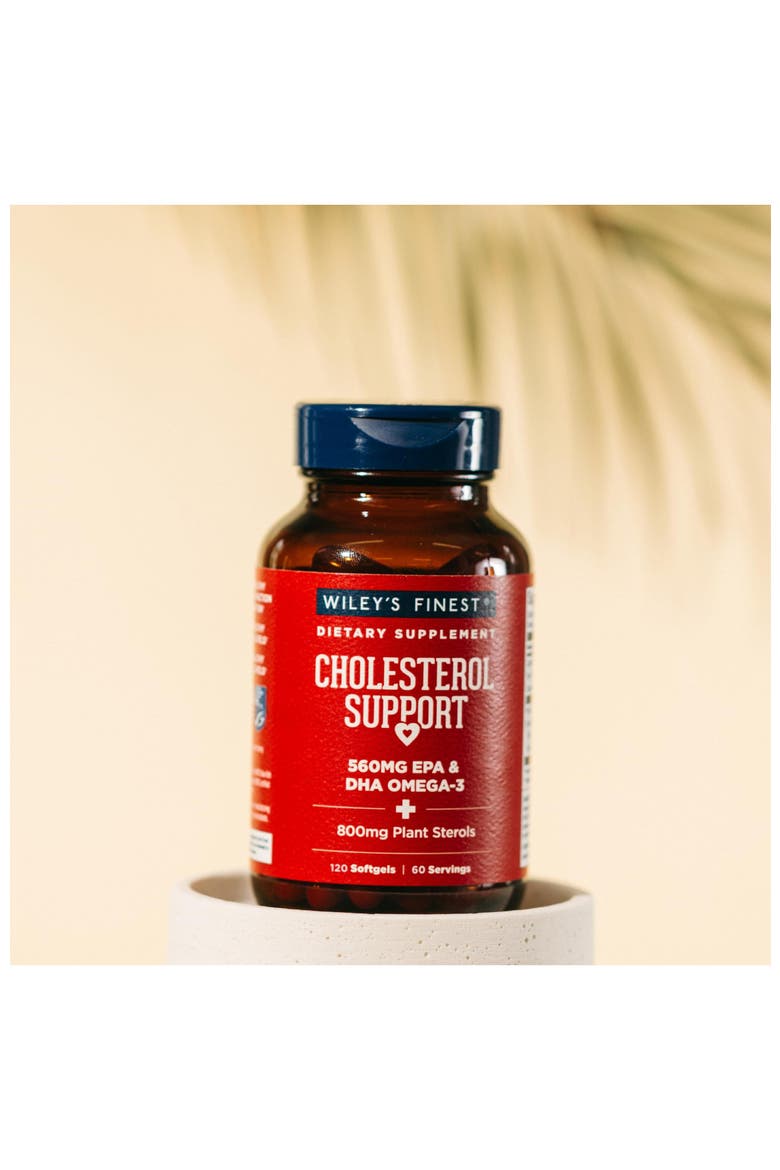 Cholesterol Support Heart Health Supplement with Omega-3 Softgels, 120 softgels,, Alternate, color, None