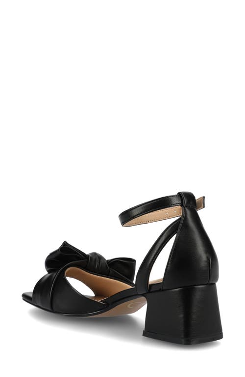 JOURNEE COLLECTION JOURNEE COLLECTION ZEVI BOW BLOCK HEEL SANDAL 