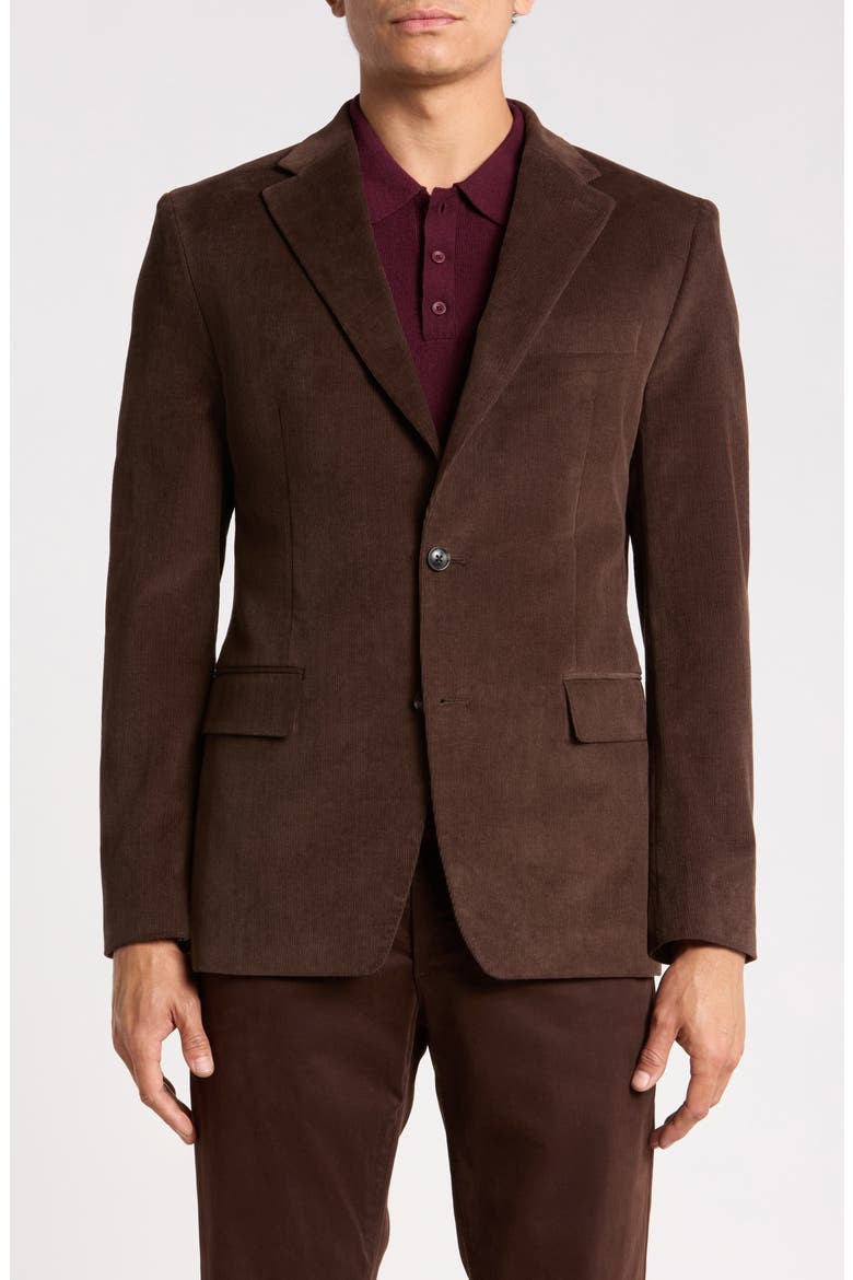 Corduroy Sport Coat, Alternate, color, BROWN CORDUROY