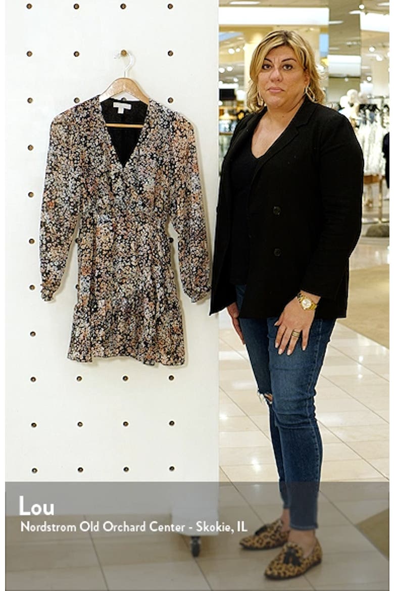 Floral Long Sleeve Chiffon Dress video