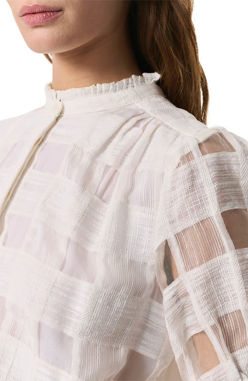 Rag & Bone Jordan Plaid Weave Button-up Shirt In White