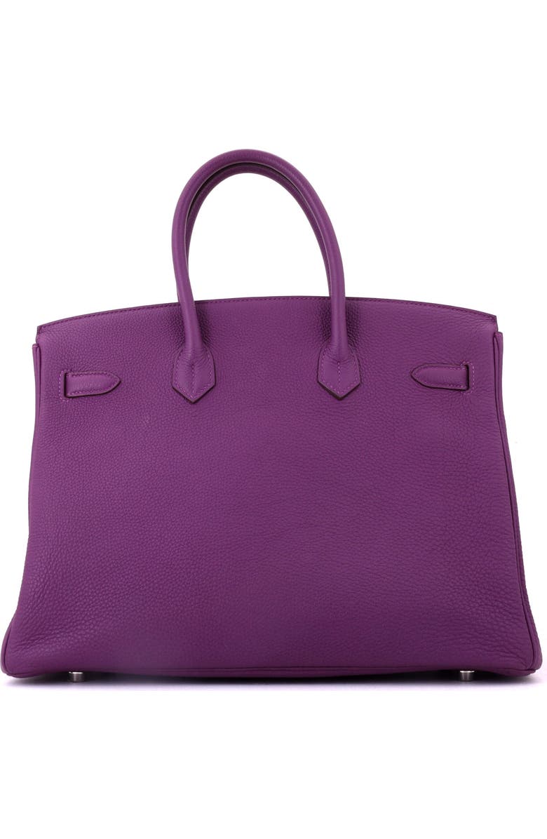 Pre-Owned Hermes Birkin Handbag Purple Togo with Palladium Hardware 35, Alternate, color, Anemone