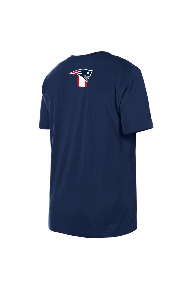 Men's New Era  Navy New England Patriots 3rd Down High Density Print T-Shirt, Alternate, color, Navy