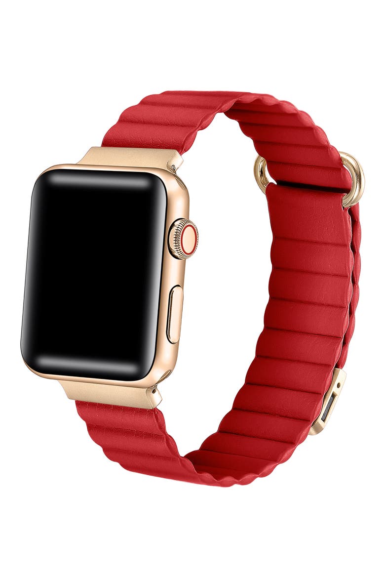 Dakota Apple Watch® Watchband, Alternate, color, RED