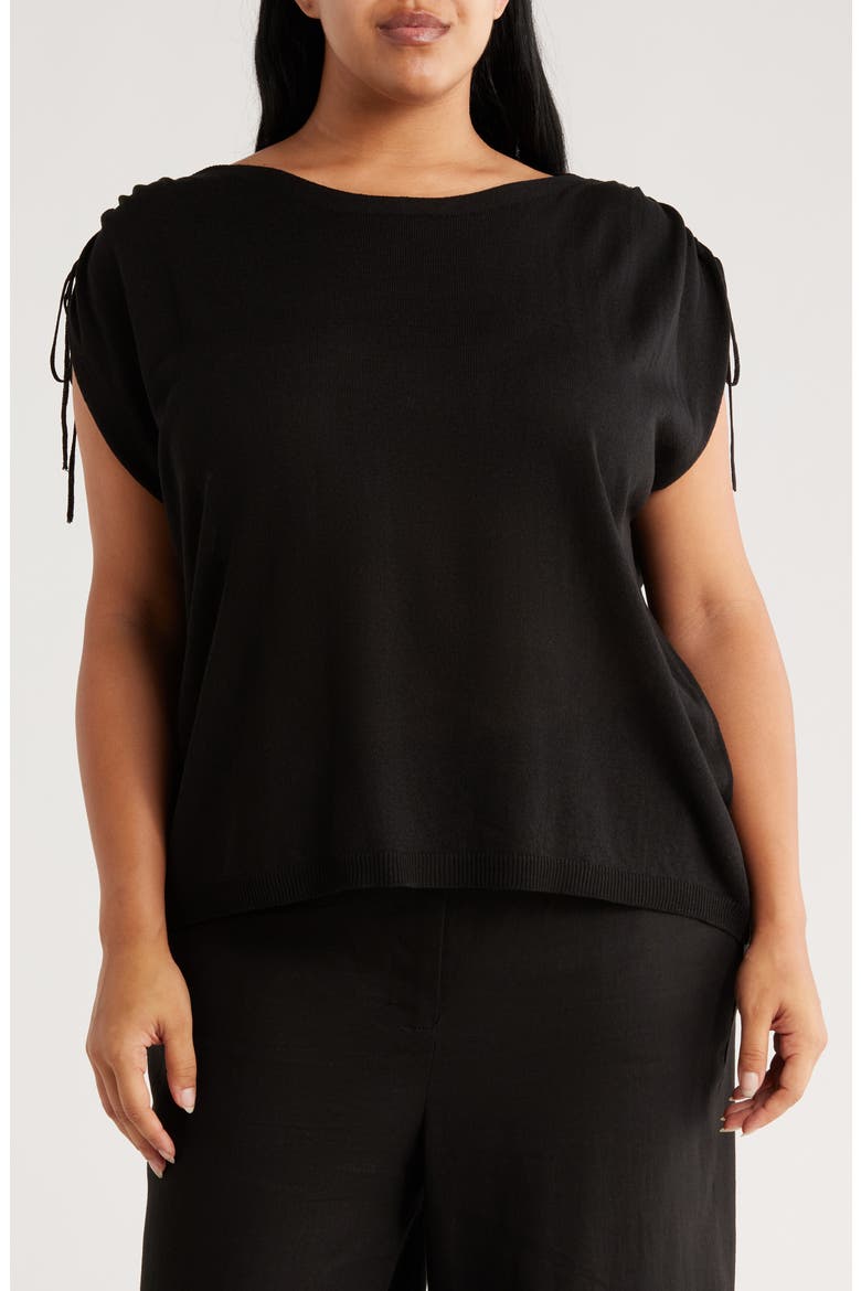 Dolman Sleeve Sweater, Main, color, BLACK-BLACK