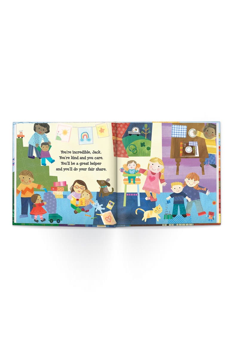 'The Super, Incredible Big Brother' Personalized Hardcover Book & Medal, Alternate, color, BLUE
