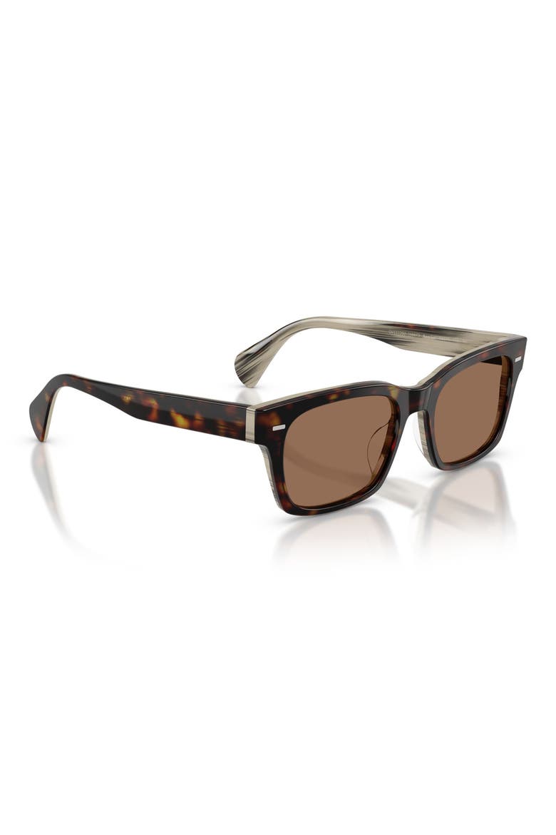 Ryce 54mm Square Sunglasses, Alternate, color, HORN / BROWN