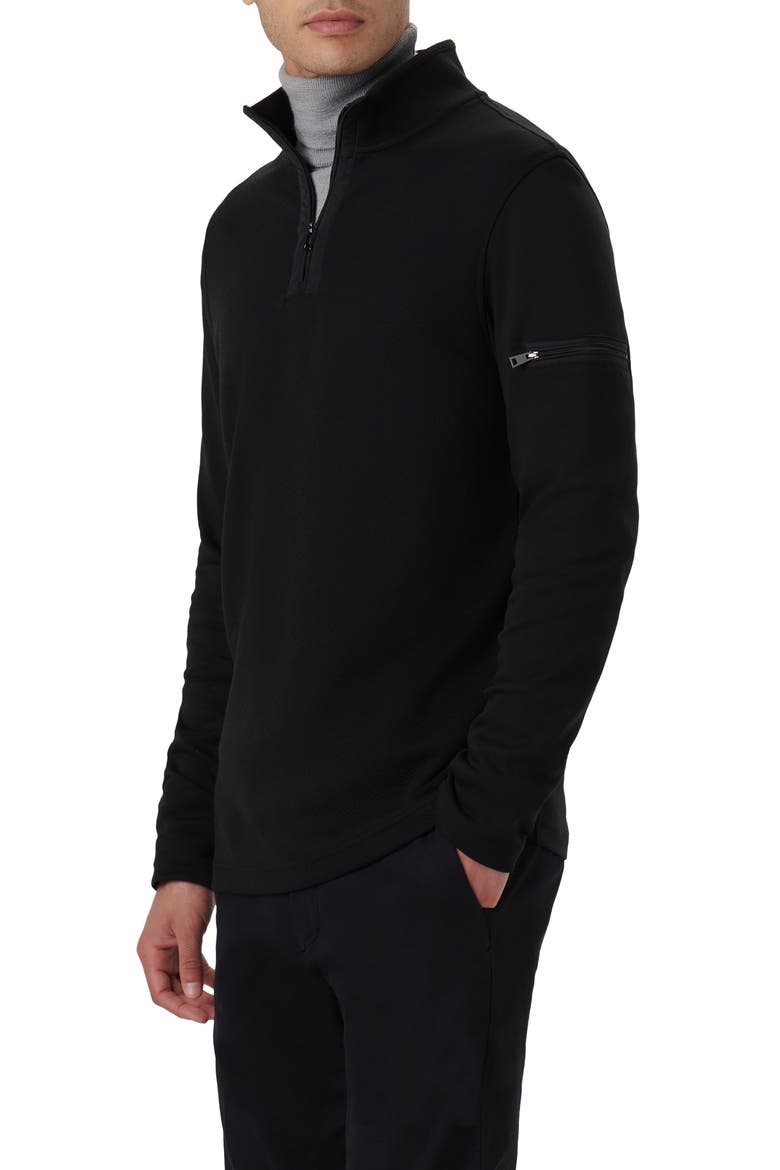 Quarter Zip Pullover, Alternate, color, CAVIAR