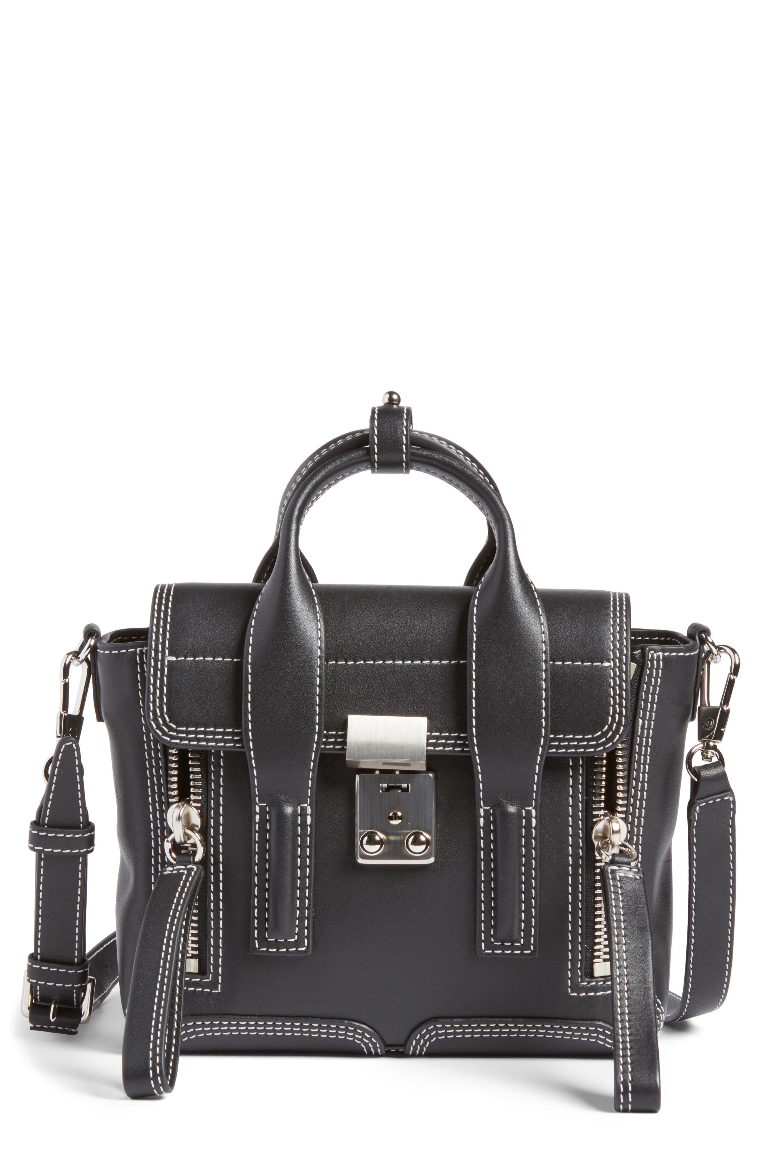 3.1 Phillip Lim Mini Pashli Leather Satchel, Main, color, 