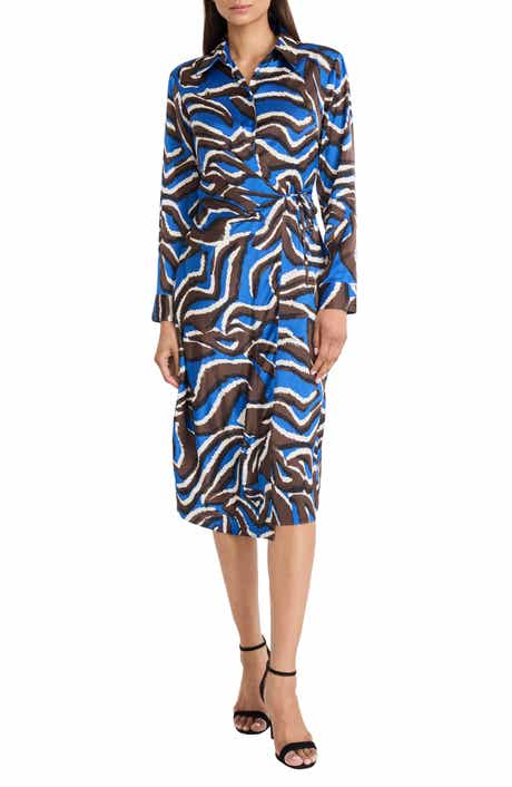 Long Sleeve Wrap Shirtdress