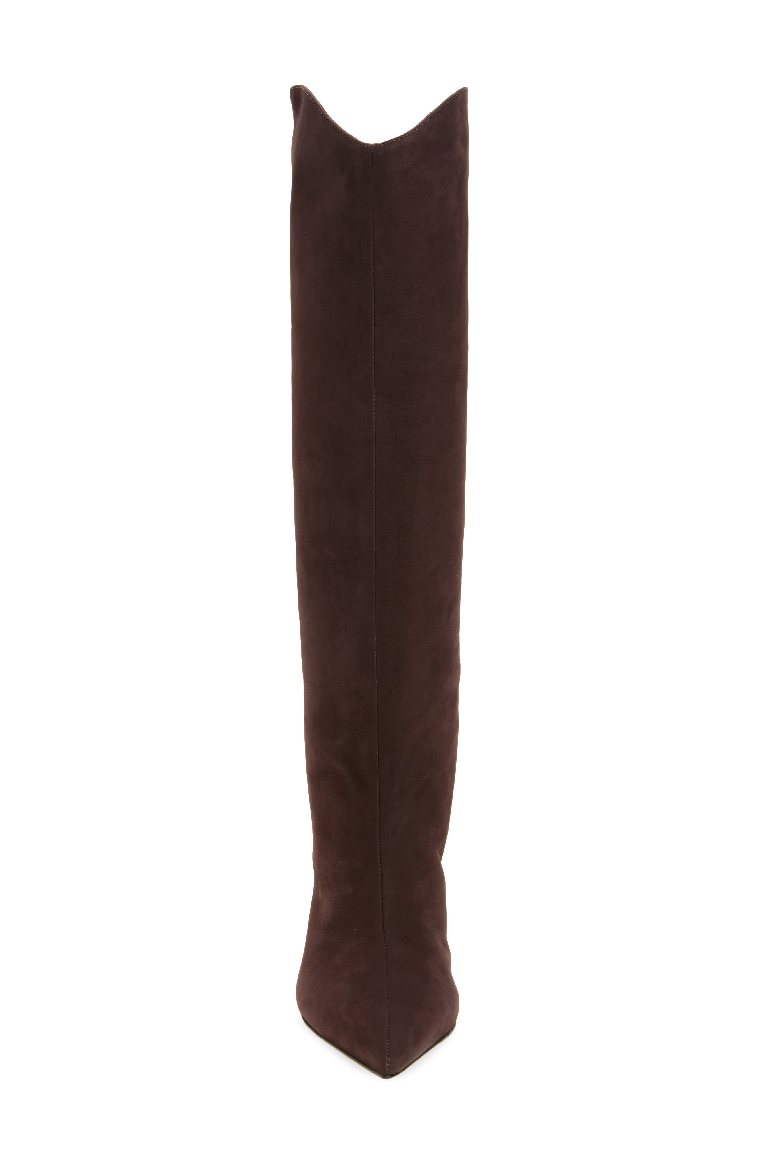 Maryana Sculpt Stiletto Boot, Alternate, color, DARK CHOCOLATE