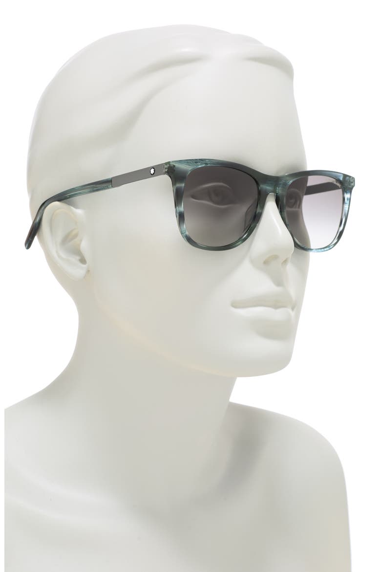 53mm Square Sunglasses, Alternate, color, BLUE RUTHENIUM GREY/ GGY