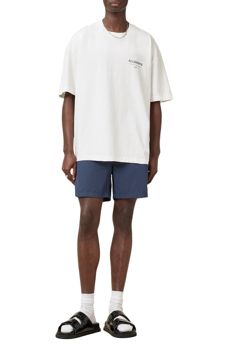 AllSaints Warden Swim Trunks, Alternate, color, Celeste Blue