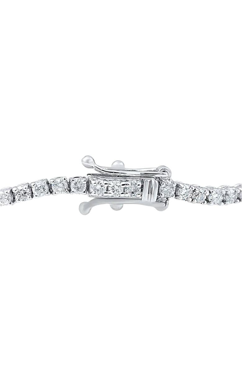 Bliss Diamond 3 Carat Round Cut Lab Grown Diamond Tennis Bracelet In 14k Gold 7", Alternate, color, 14K White Gold