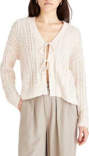 Madewell Cable Tie Front Cardigan Sweater | Nordstromrack