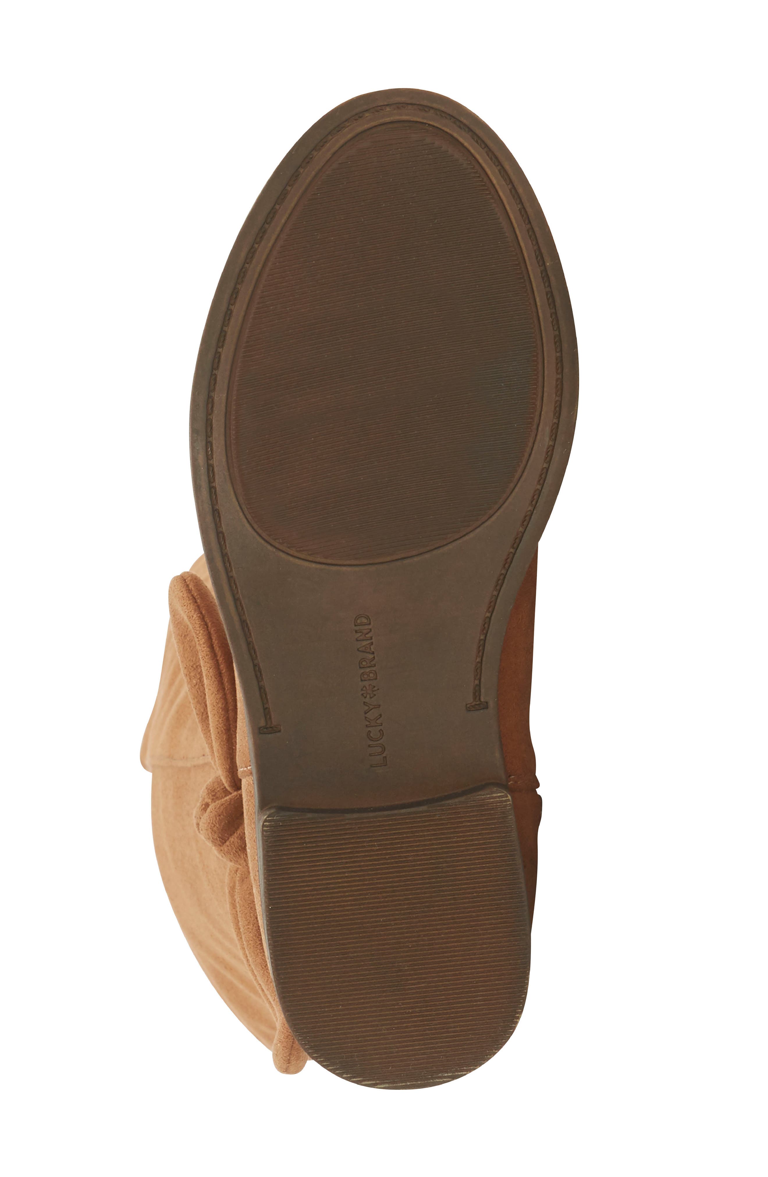 Luschia Tall Bow Boot, Alternate, color, MOLASSES