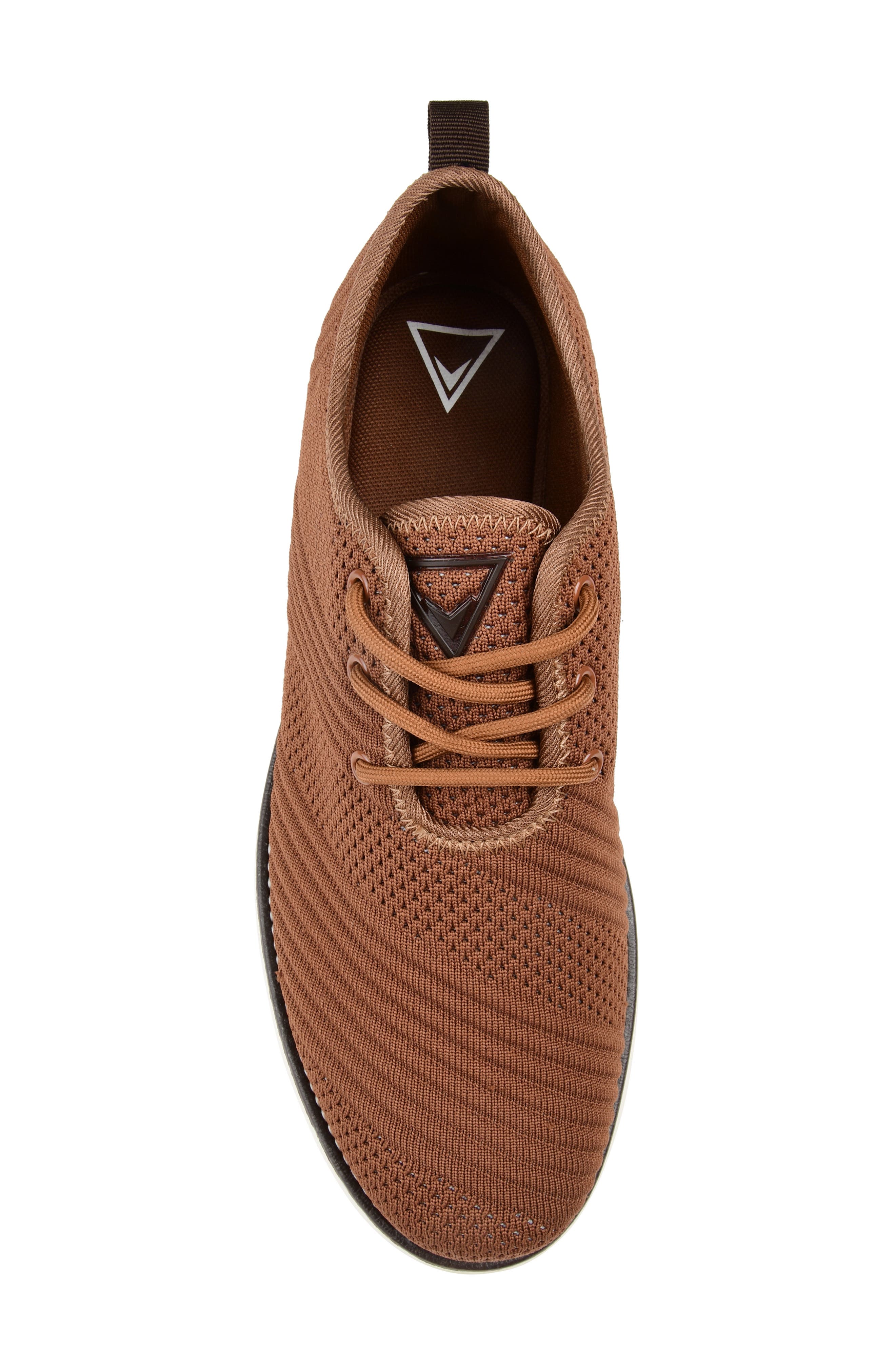 Novak Knit Derby Sneaker - Wide Width, Alternate, color, BROWN