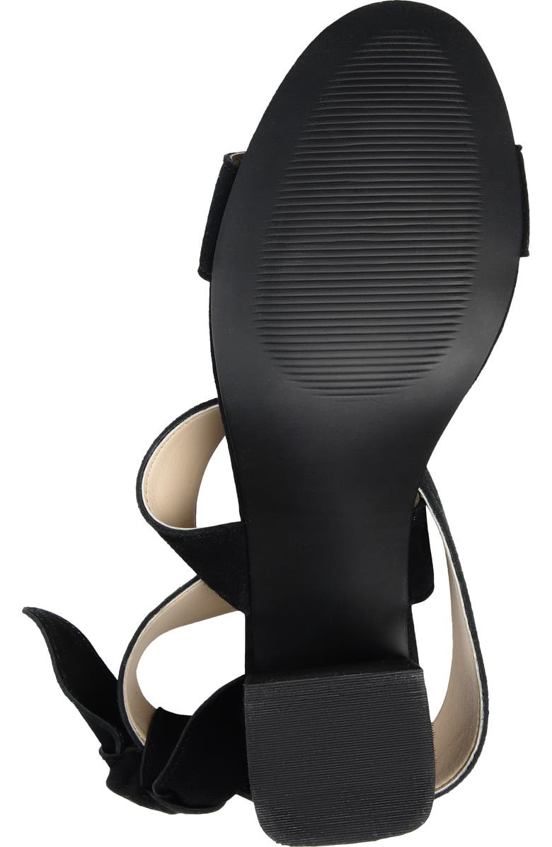 Journee Collection Journee Signature Hether Sandal, Alternate, color, Black Suede