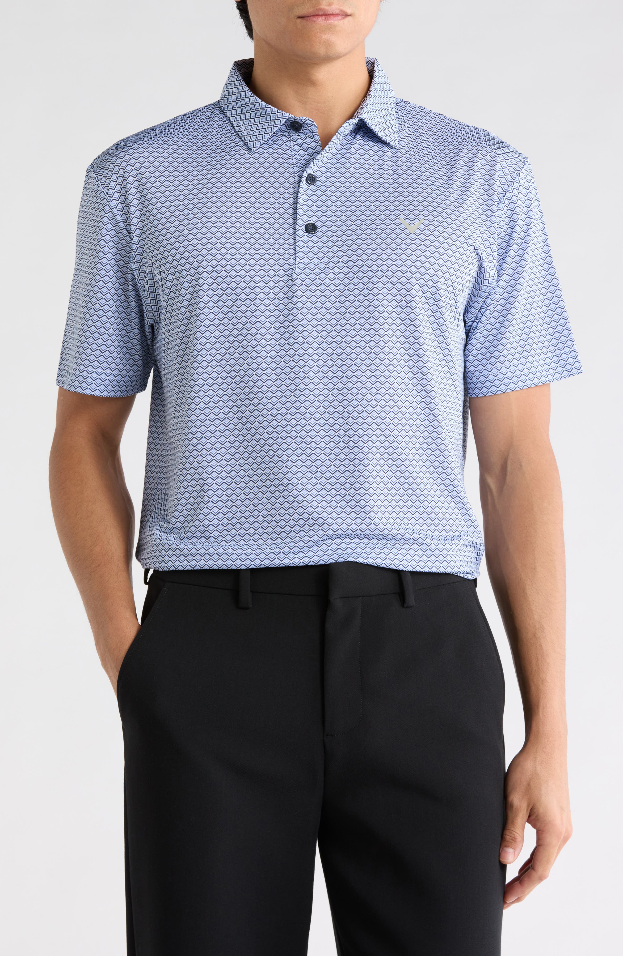 Callaway Gradient Chevron Short Sleeve Polo