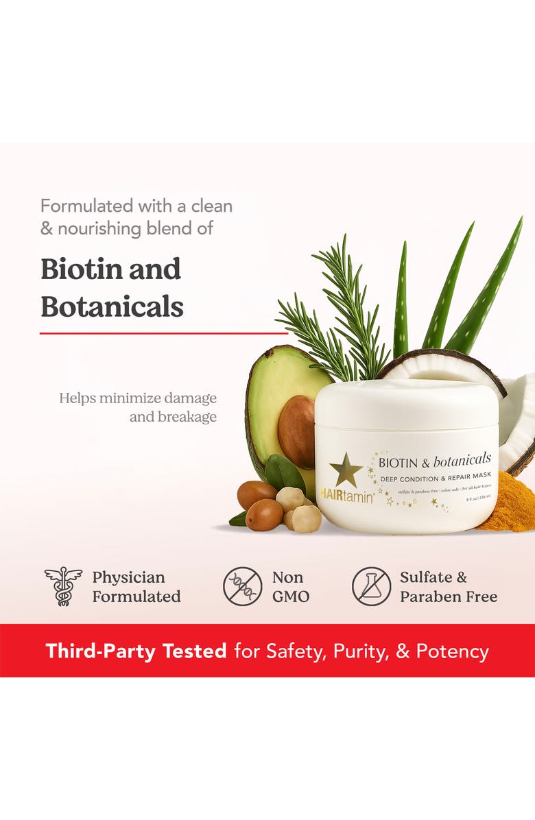 HAIRTAMIN Biotin & Botanical Hair Mask, Alternate, color, NO COLOR
