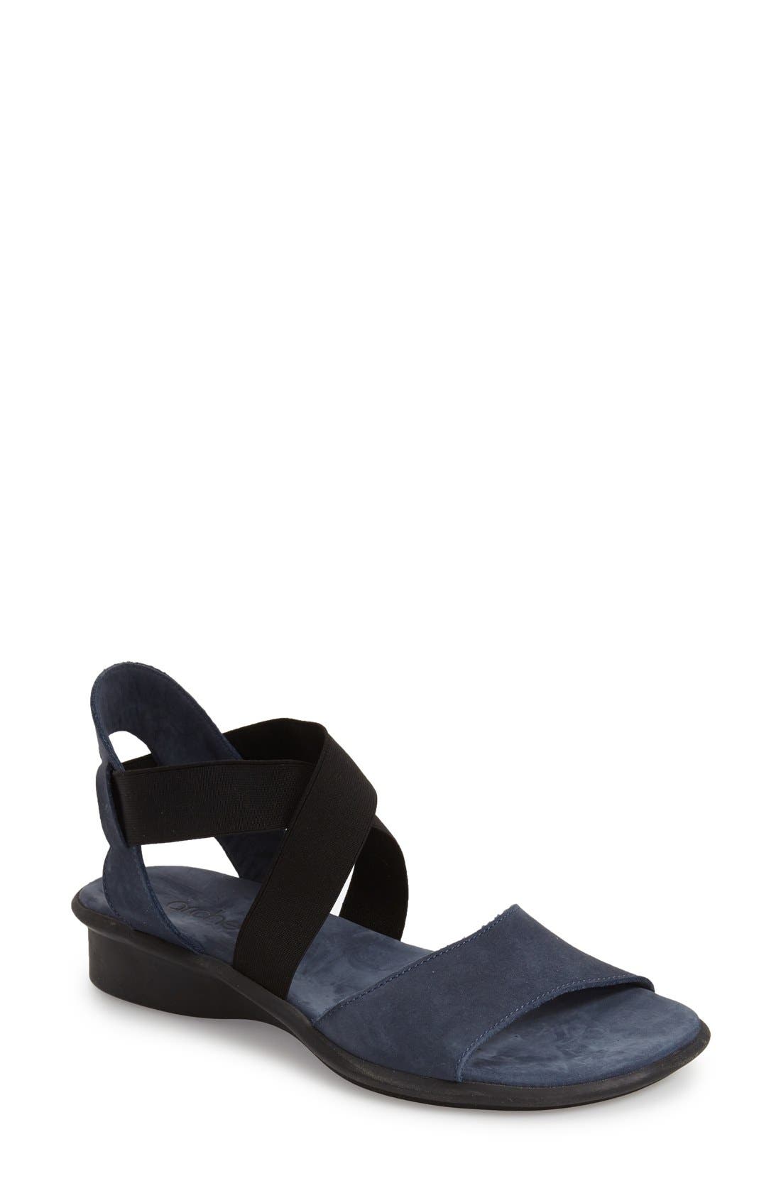 Satia Sandal, Main, color, MAUNA NUBUCK LEATHER