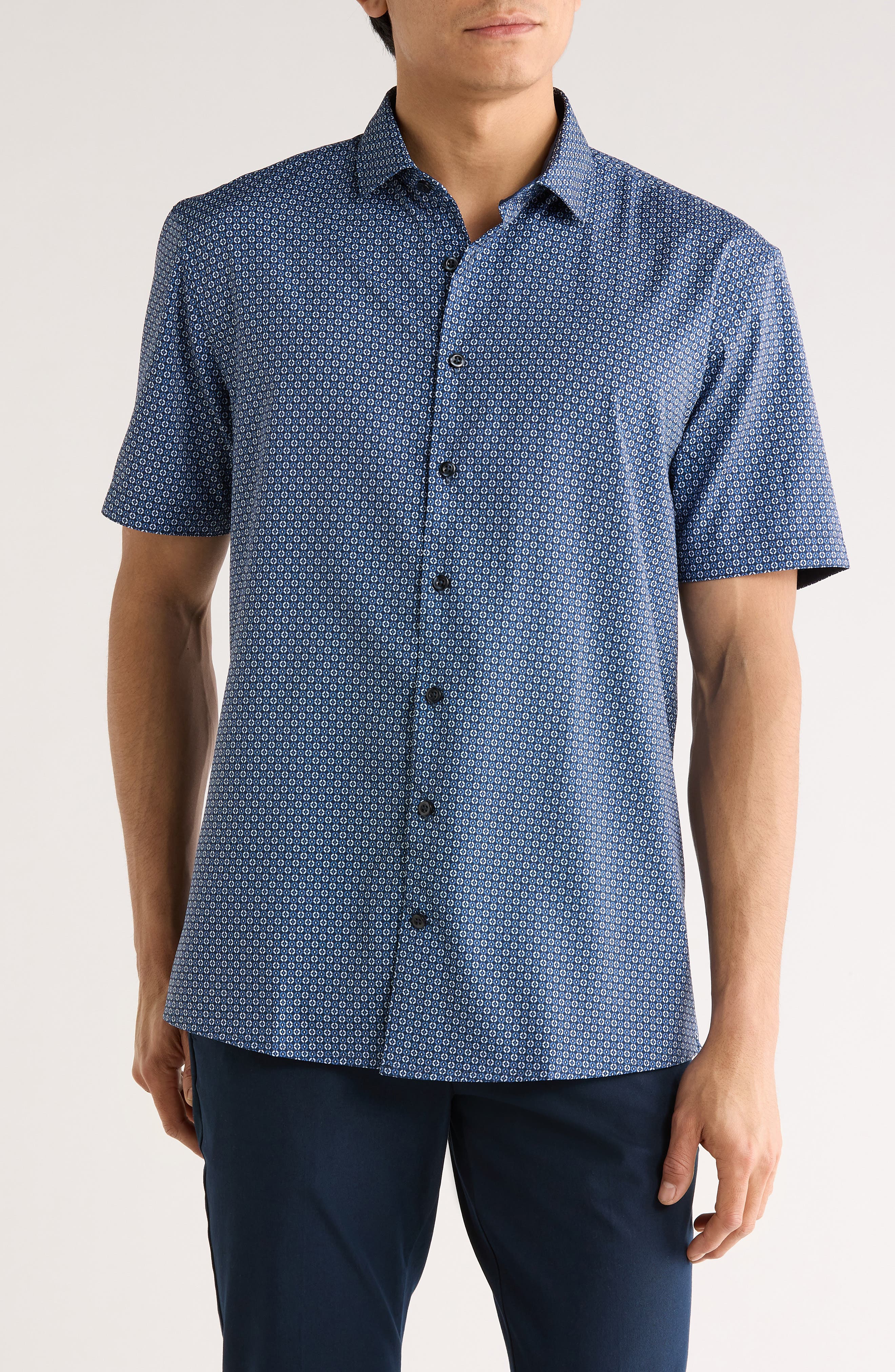 SOUL OF LONDON Short Sleeve Sport Shirt