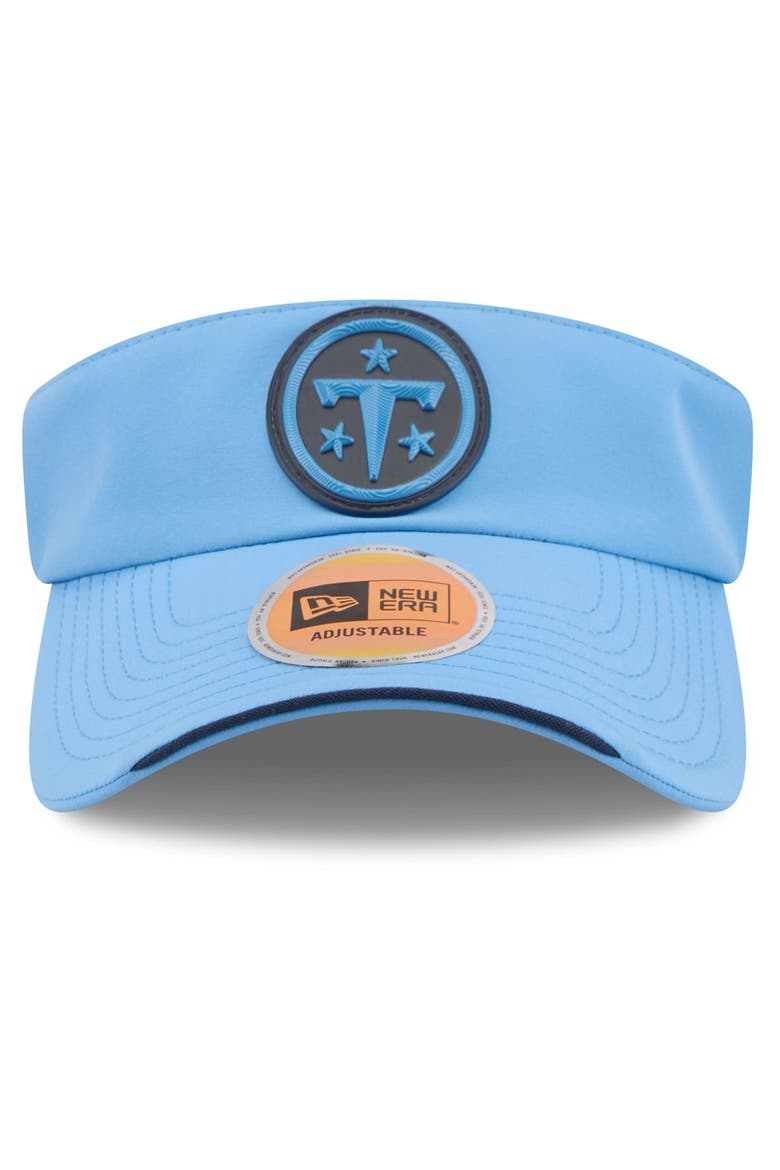 Men's New Era Light Blue Tennessee Titans 2026 Sideline Adjustable Visor, Alternate, color, Light Blue