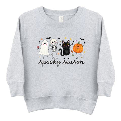 Spooky Season Stick Figures Toddler Graphic Sweatshirt