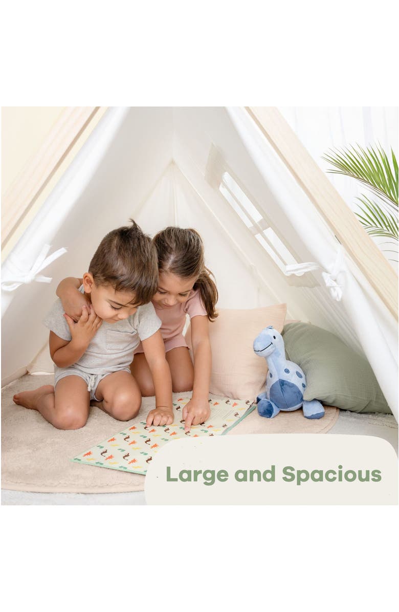 Comfy Cubs Kids Indoor Play Tent, Alternate, color, Natural Wood
