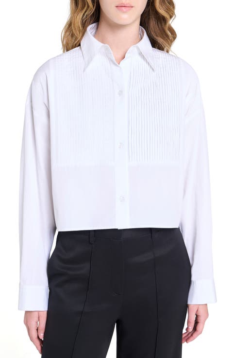 Soon To Be Ex Bib Cotton Button-Up Shirt