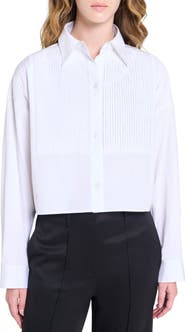 TWP Soon To Be Ex Bib Cotton Button-Up Shirt