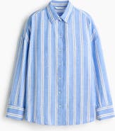 H&M Oversized Linen-blend Shirt