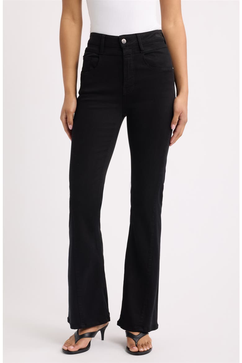 Austin High Waist Bootcut Jeans, Main, color, BLACK OUT