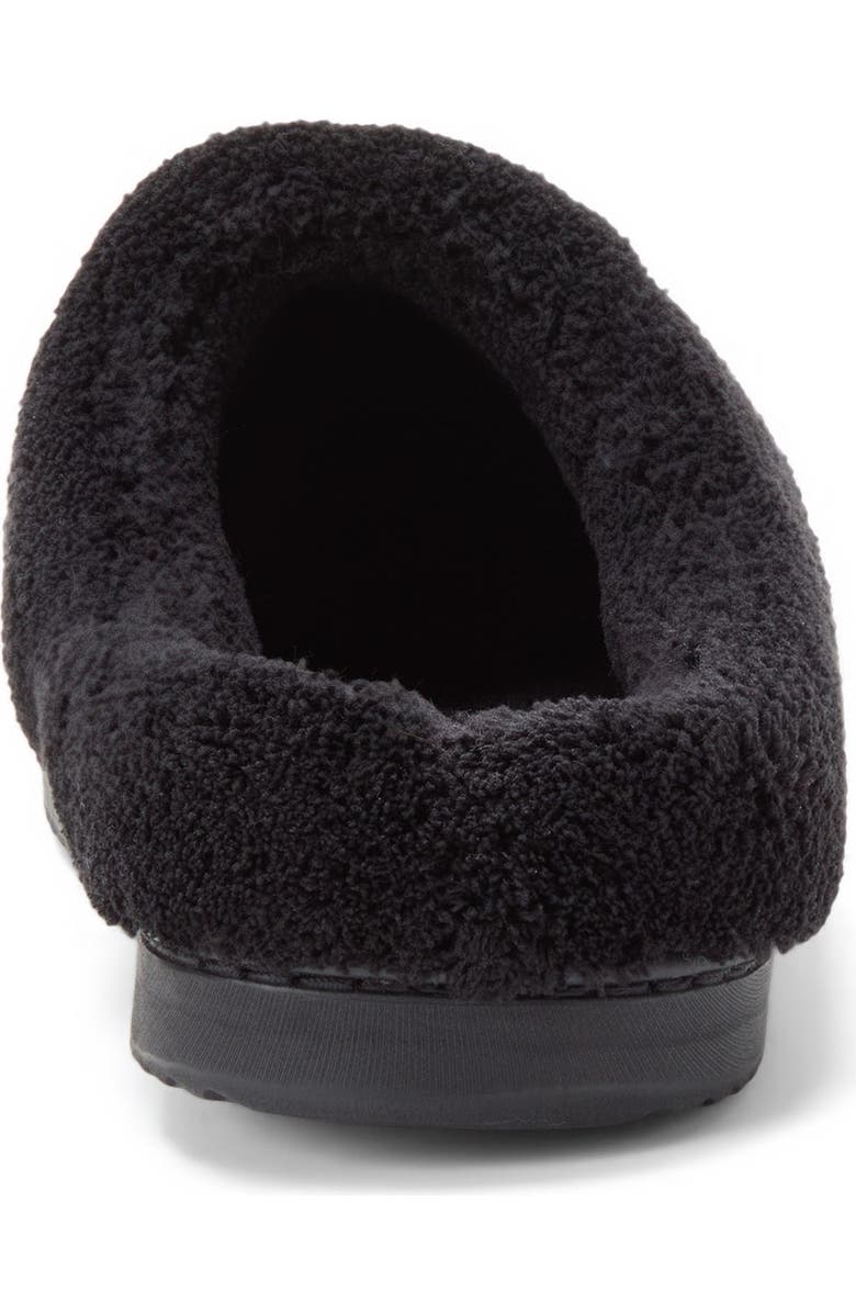 DEARFOAMS Libby Quilted Terry Clog Slipper, Alternate, color, Black