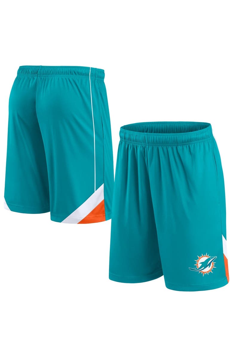 FANATICS Men's Fanatics Branded Aqua Miami Dolphins Interlock Shorts, Alternate, color, 