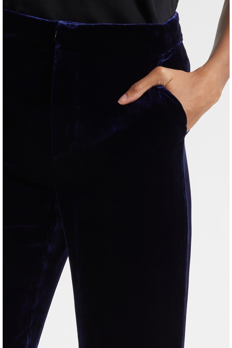 Rebel Velvet Straight Leg Pants, Alternate, color, MIDNIGHT