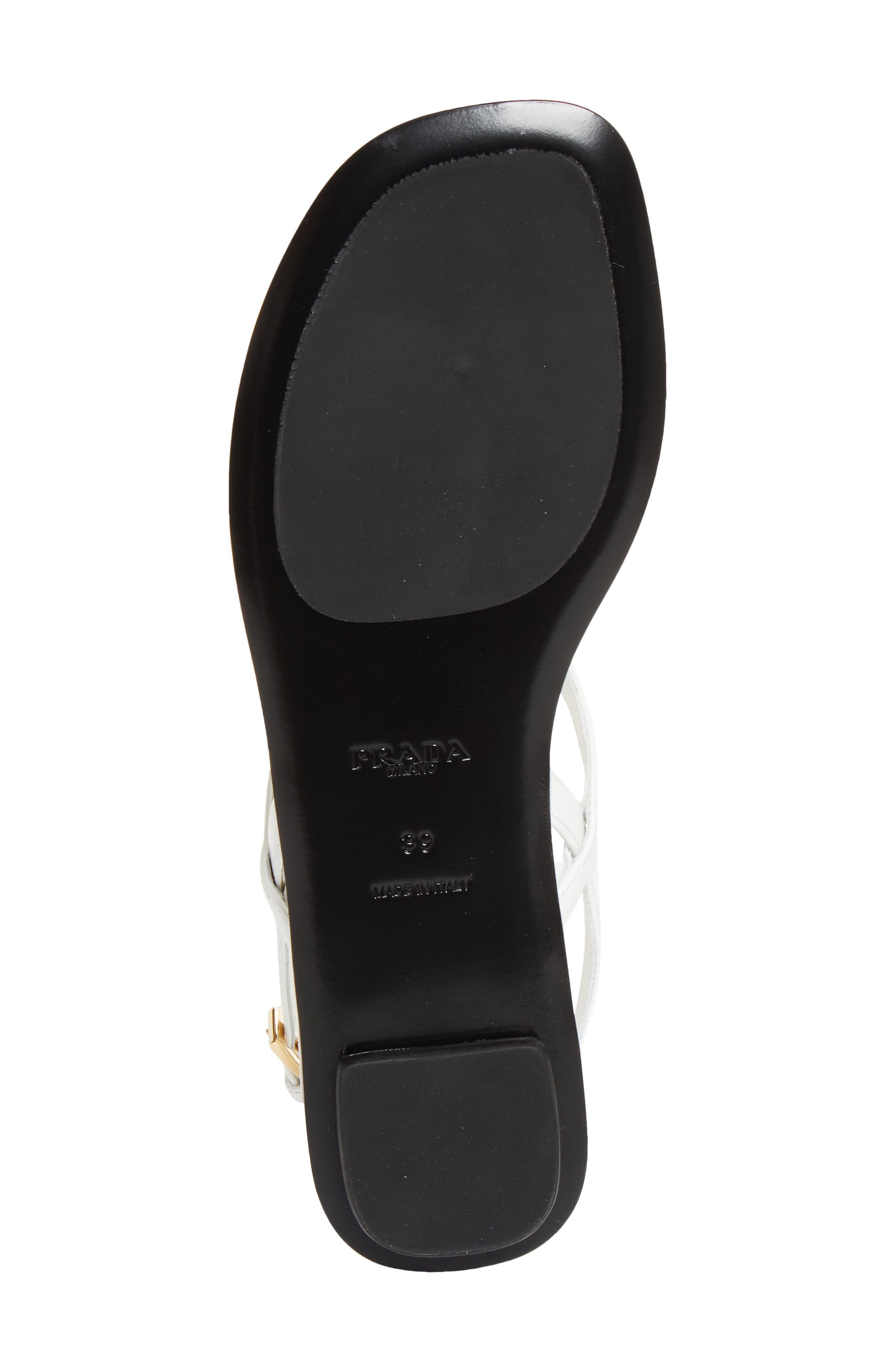 Triangle Logo Sandal, Alternate, color, BIANCO