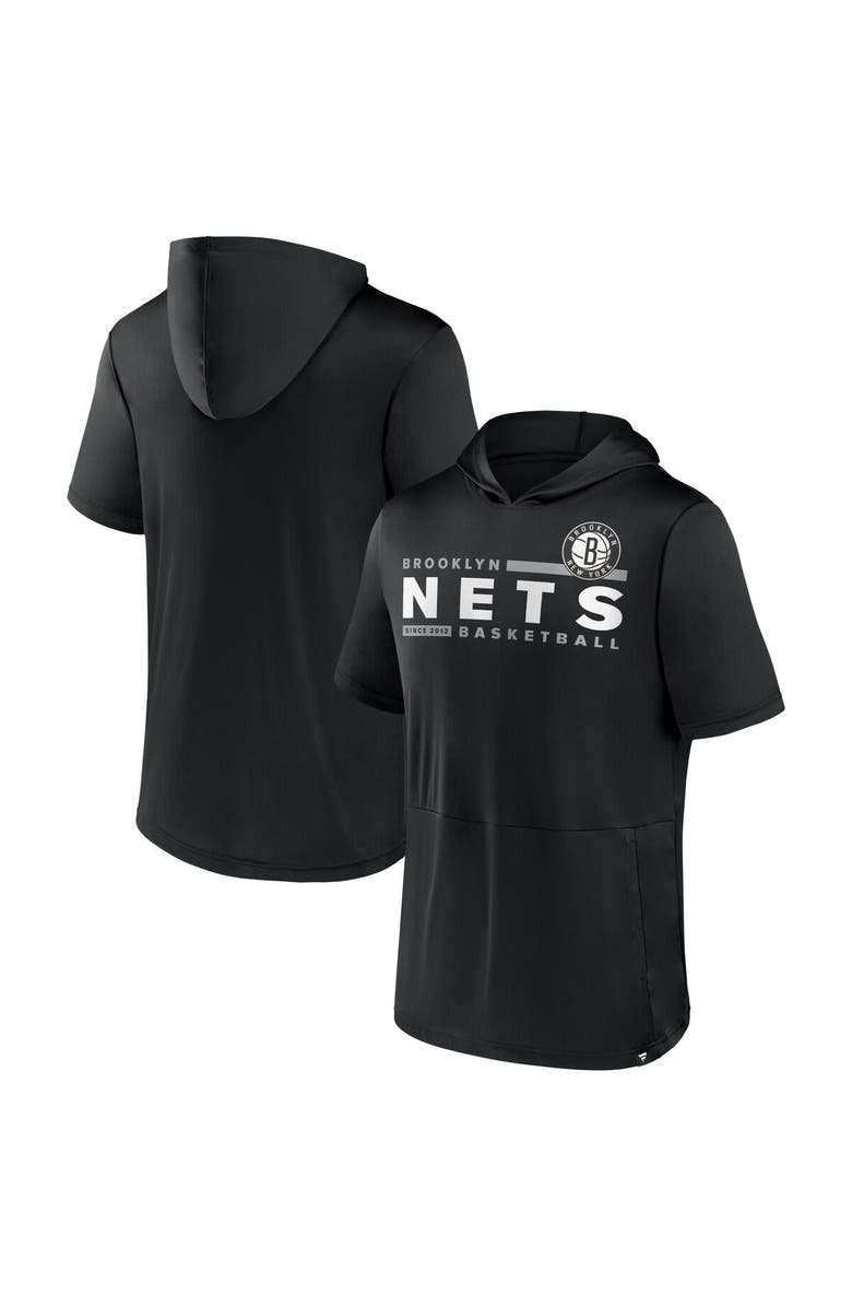FANATICS Men's Fanatics Branded Black Brooklyn Nets Possession Hoodie T-Shirt, Main, color, Black