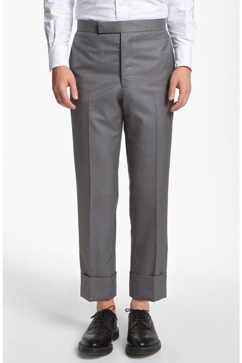 Wool & Cashmere Trousers, Main, color, GREY