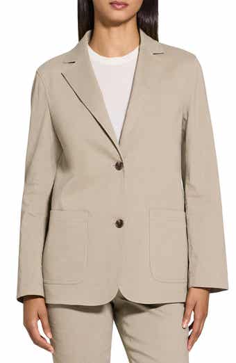 Theory Relaxed Fit Linen Blend Blazer