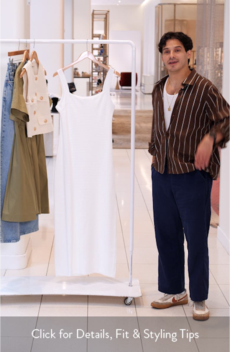 Pointelle Sleeveless Maxi Sweater Dress, sales video thumbnail